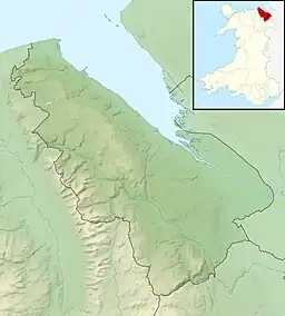 Mold Castle is located in Flintshire