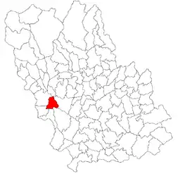 Location in Prahova County