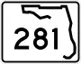 State Road 281 marker