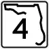 State Road 4 marker