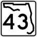 State Road 43 marker