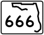 State Road 666 marker