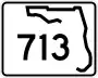 State Road 713 marker