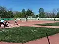 A softball game at Floyd Central