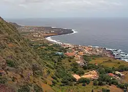 View of the town of Mosteiros facing the northwest