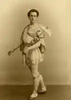 Mikhail Fokine as the god Mercury in Le Réveil de Flore, circa 1901.