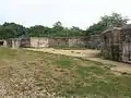 10-inch disappearing gun emplacement, mostly buried, Battery Bohlen