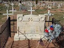 The grave of Carlos Montezuma or Wassaja in "Ba Dah Mod Jo" Cemetery.