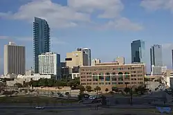 Partial view of the downtown skyline