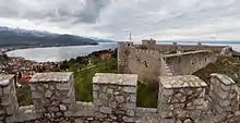 View of the Ohrid lake from the fortress