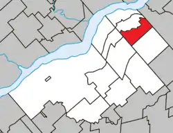 Location within Bécancour RCM