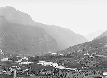 View of the church in the late 19th century