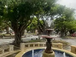 Fountain at the main square in Humacao barrio-pueblo