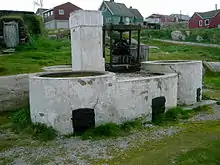 Drank nettle for boiling blubber in Ilulissat, Greenland