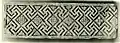 A fragment from a limestone frieze with diagonal key patterns and rosettes from 6th century Byzantine Egypt, in the collection of the Metropolitan Museum of Art.