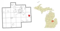 Location within Saginaw County