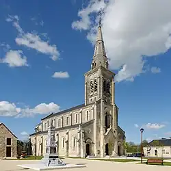 The church of Saint-Martin, in Tournon-Saint-Martin