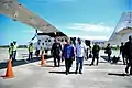 East Timor President Francisco Guterres arriving at the airport for the inauguration ceremony on 18 June 2019.