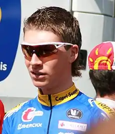 Frederiek Nolf in a cycling uniform