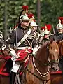 Horseman of the Republican Guard during the 2007 military parade on the Champs-Élysées