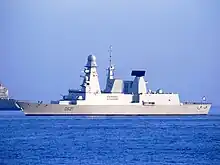 French Destroyer Chevalier Paul provided naval gun support