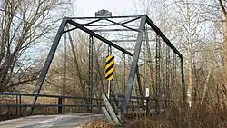 A historic bridge over Stephens Creek in Salt Creek Township