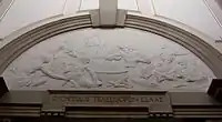 Frieze by the Grand Staircase in the Main Building of Cardiff University. Photograph shown courtesy Jessica Kelly.