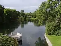 Frogner Pond seen from the main bridge