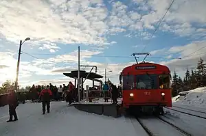 Frognerseteren serves the popular recreational area Nordmarka