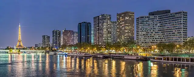 The Front de Seine project in the 15th arrondissement