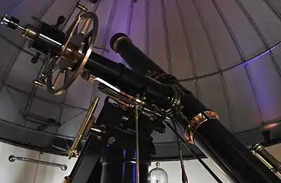 Fry refractor telescope, the observatory's oldest telescope