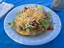 A frybread taco