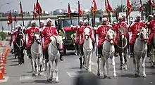 The funeral procession of President Beji Caid Essebsi.