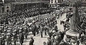 Royal Navy State Funeral Gun Carriage at funeral of Edward VII, 1910