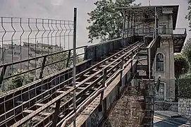 The upper station from below in 2013