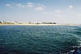 The shoreline and beachhead along the Atlantic coast of Fuseta