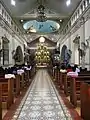 Church nave from the narthex