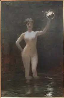 Truth at the Bottom of a Well (study for a painting of 1895) by Jean-Léon Gérôme, Musée Georges-Garret, Vesoul.