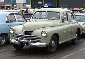 Image 221946 GAZ-M20 Pobeda, one of the first mass-produced cars with pontoon design (from History of the automobile)