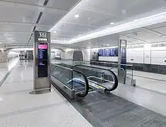 Track entrance from the mezzanine