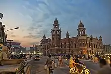 Multan Ghanta Ghar was built in the Indo-Saracenic style, in 1884.