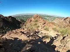 Rock formations, Echo Canyon trail.