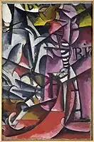 Untitled, 1915, Oil on canvas, 106.4 × 71.1 cm (41.9 × 28 in), Solomon R. Guggenheim Museum, New York Gift, George Costakis, 1981 Guggenheim Museum