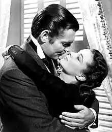 Clark Gable and Vivien Leigh in Gone with the Wind