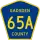 County Road 65A marker