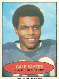 Gayle Sayers, 1971, Bazooka Football Card