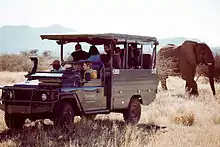 Game drives on Erindi