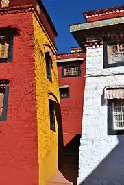 Ganden monastery after repainting in November 2013