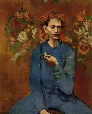 Boy with a Pipe (Garçon à la pipe) (1905) Oil on canvas by Pablo Picasso.