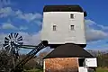 Garboldisham Post Mill; the mill is complete inside, externally only missing the sails.